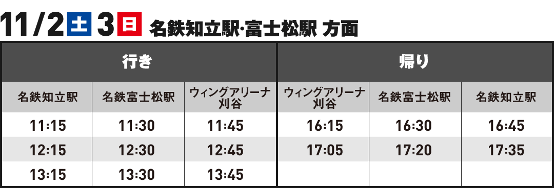 時刻表