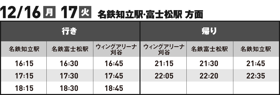 時刻表