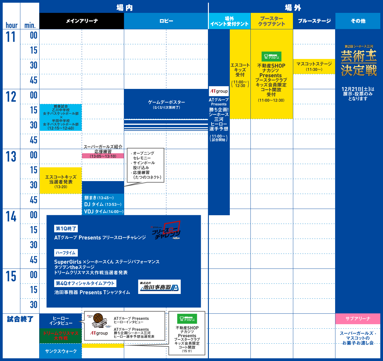 イベントスケジュール
