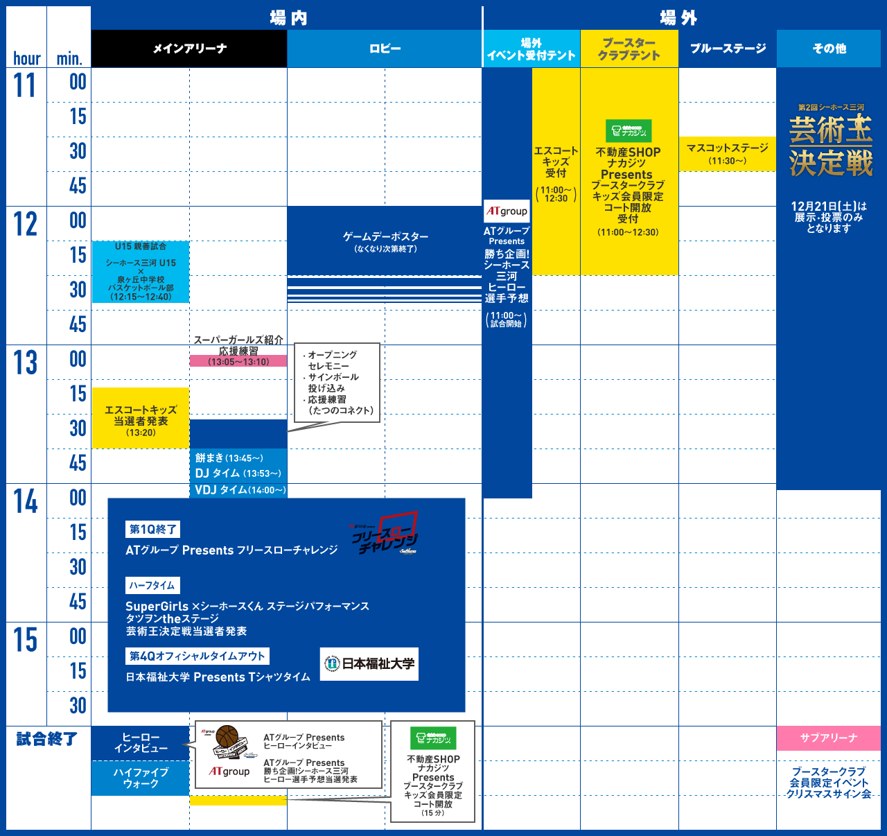 イベントスケジュール