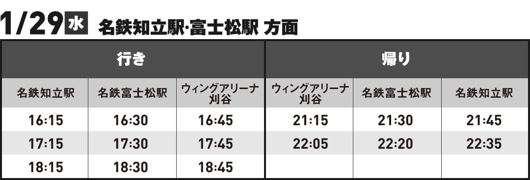 時刻表